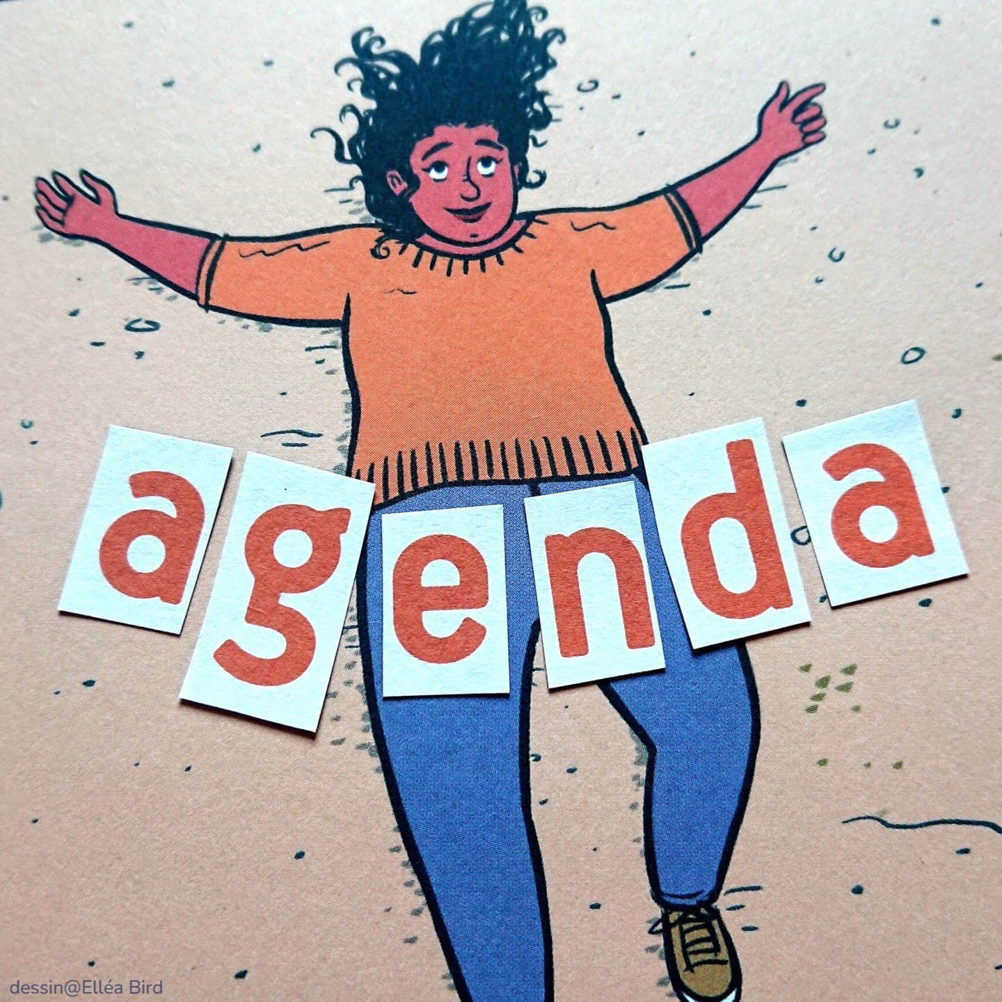 dessin de Elléa Bird- album Se jeter à l'eau